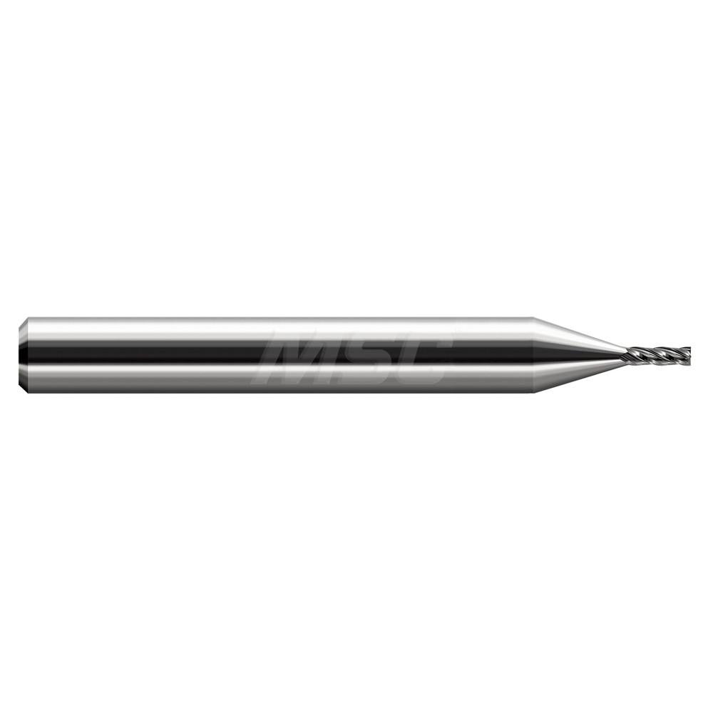 Harvey Tool 761808 Square End Mill 1/8" Dia, 3/8" LOC, 4 Flute, Solid Carbide