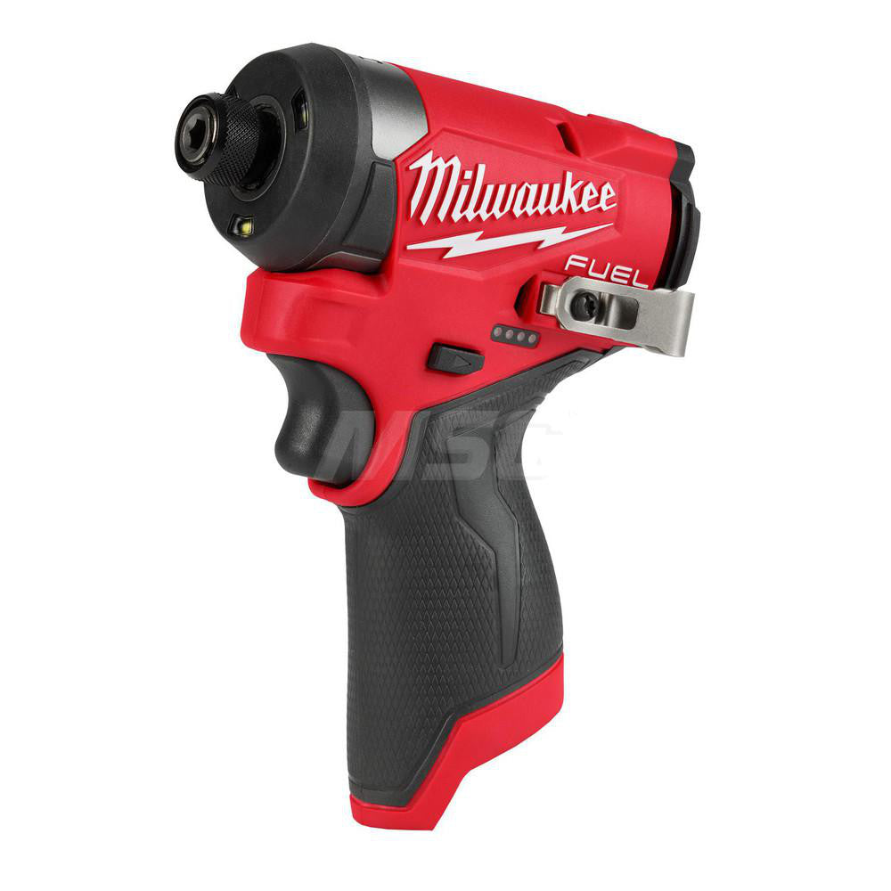 Milwaukee Tool 3453-20 M12 Cordless Impact Driver 12V, 1/4" Drive, 3,300 RPM