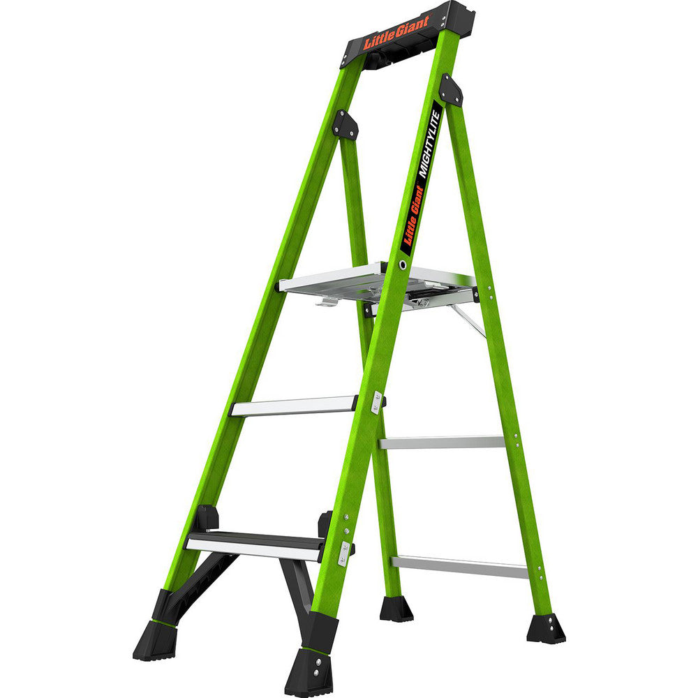 Little Giant Ladder 15405-001 Step Ladders Height 5' (Feet) Height (Inch) 60-1/6  Body Material Fiberglass  Load Capacity (Lb) 375  Foldable Yes  Ladder Rating Type IAA