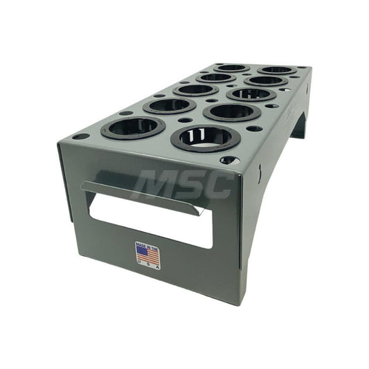 S&R Products Company SR-1001G CNC Storage Racks Rack Type Benchtop  Tool Type CNC Tool Holder  Load Capacity 26  Overall Height 5in  Color Gray  Width (Inch) 7