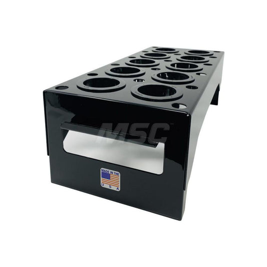 S&R Products Company SR-1002B CNC Storage Racks Rack Type Benchtop  Tool Type CNC Tool Holder  Load Capacity 26  Overall Height 5in  Color Black  Width (Inch) 7