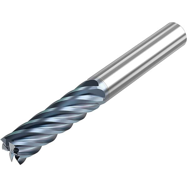 Seco 10008083 Roughing & Finishing End Mill 1/2" Dia, 6 Flute, Solid Carbide