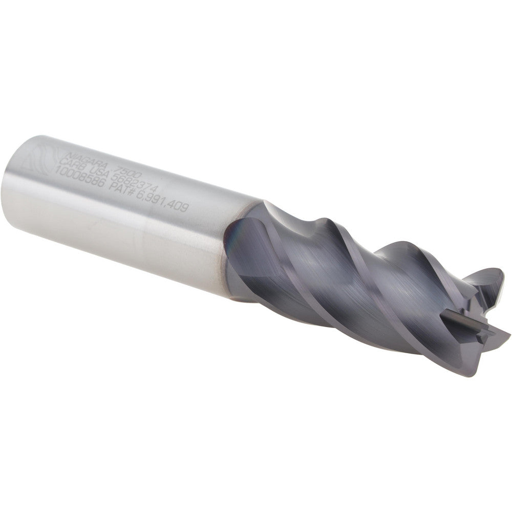Seco 10008586 Corner Radius End Mill 3/4" Dia, 1-1/2" LOC, 0.0600" Radius, 4 Flute, Solid Carbide