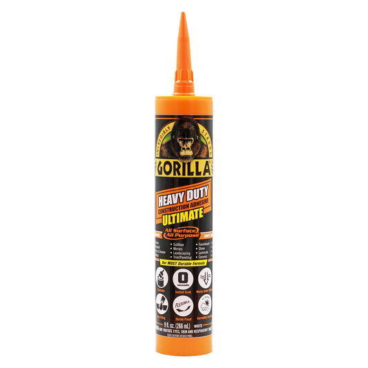 Gorilla Glue 8008002 9 oz Cartridge Silyl Terminated Polyether Construction Adhesive