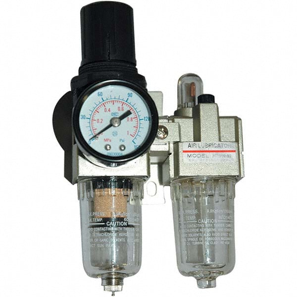 JohnDow FRL-1 FRL Combination Unit 1/4 NPT, Standard, 2 Pc Filter/Regulator-Lubricator