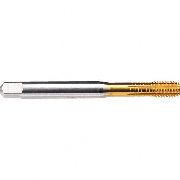 Emuge BU396A00.5006 Thread Forming Tap #8-32 UNC, 2BX Class of Fit, Bottoming, High-Speed Steel-E-PM, TiN-T26 Coated