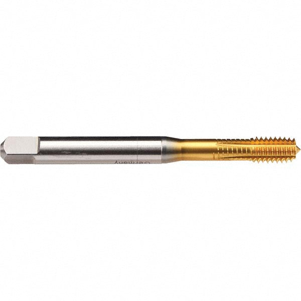 Emuge BU39Z700.5010 Thread Forming Tap 5/16-18 UNC, 2BX Class of Fit, Bottoming, Powdered Metal High Speed Steel, TiN Coated
