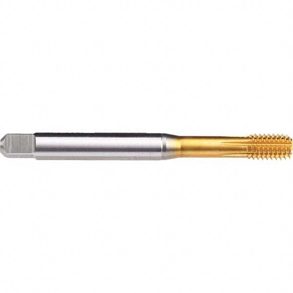 Emuge B529Z700.0050 Thread Forming Tap M5x0.80 Metric, 6HX Class of Fit, Bottoming, Powdered Metal High Speed Steel, TiN Coated