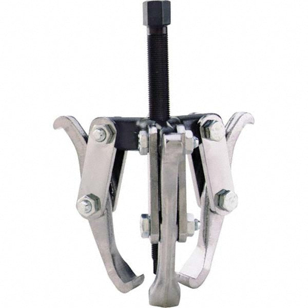 Pro-Source GP-0303 Pullers & Separators Type Standard Puller Gear Puller Applications Gears Application Gears Maximum Spread (Inch) 4 Minimum Spread (Decimal Inch) 1.6 Number Of Jaws 3 Reach (Inch) 2-1/2 Overall Length (Inch) 5-7/64 Center Bolt Dia 0.400