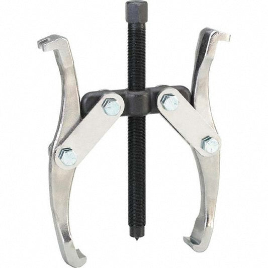 Pro-Source GP-0206 Pullers & Separators Type Standard Puller Gear Puller Applications Gears Application Gears Maximum Spread (Inch) 8 Minimum Spread (Decimal Inch) 2.4 Number Of Jaws 2 Reach (Inch) 3-1/2 Overall Length (Inch) 7-1/2 Center Bolt Dia 0.600