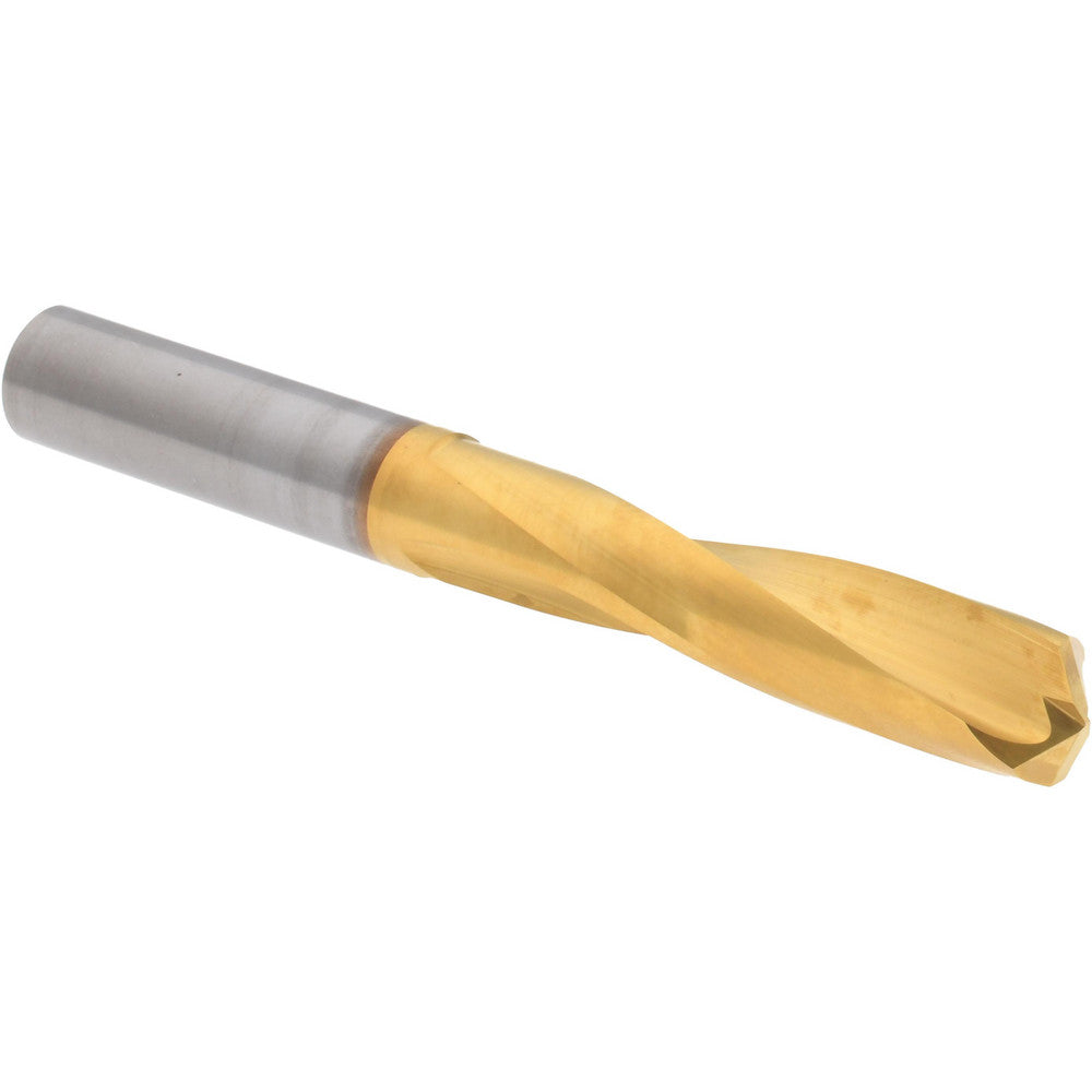 Hertel 16691818 Screw Machine Length Drill Bit 11/32" Dia, 135 &deg Point, Solid Carbide