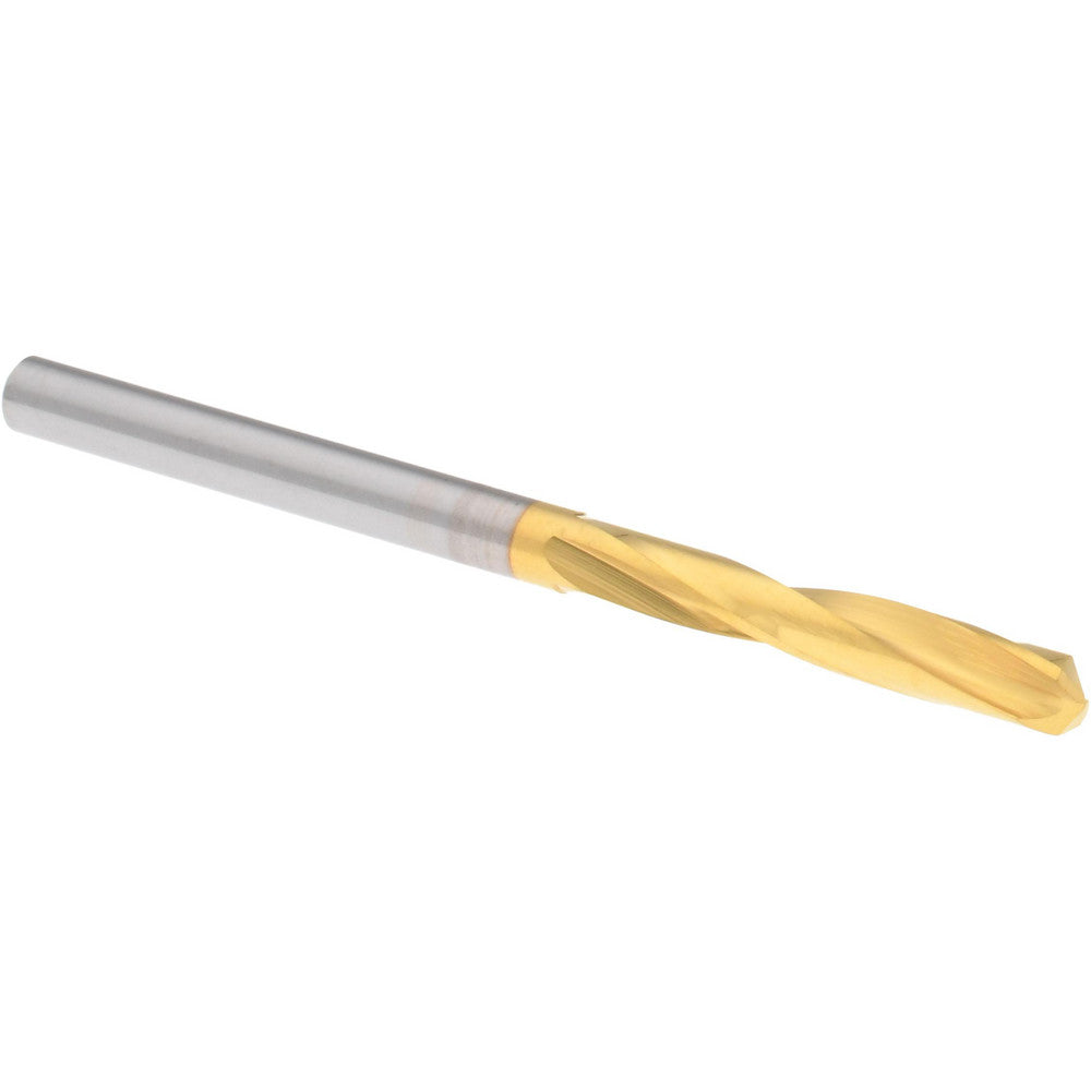 Hertel 16691891 Screw Machine Length Drill Bit 1/8" Dia, 135 &deg Point, Solid Carbide