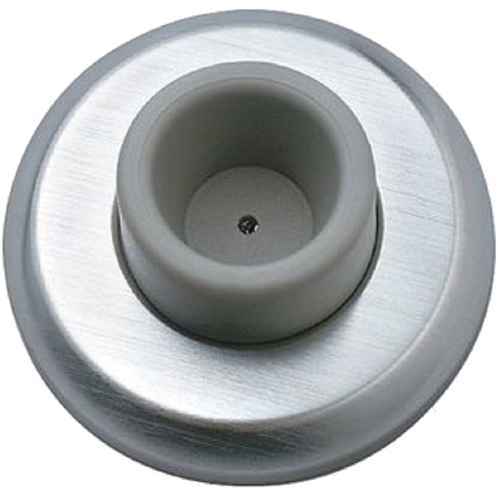 Rockwood 085798 Door Stops Type Concave Bumper  Finish/Coating Satin Stainless Steel  Projection 3/4 (Inch) Mount Type Wall  