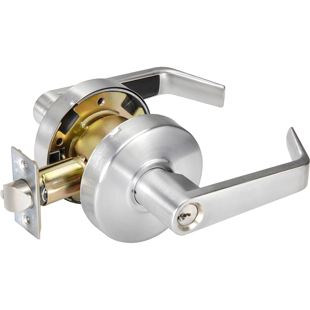 Assa Abloy Accentra 085099 Lockset Use with 1-3/4" Thick Doors, Satin Chrome Finish