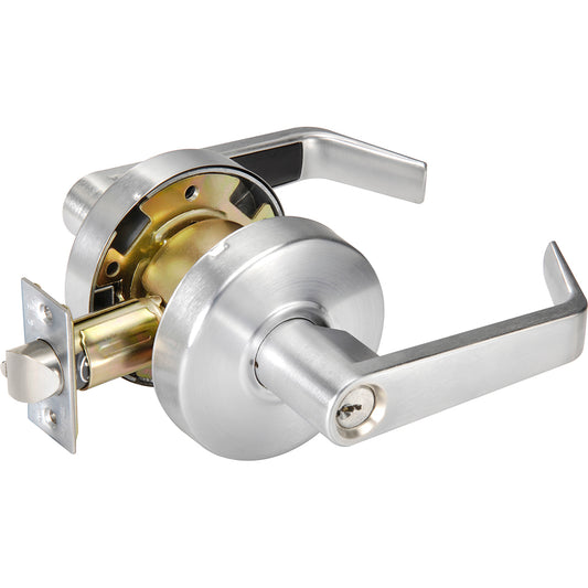 Assa Abloy Accentra 085099 Lockset Use with 1-3/4" Thick Doors, Satin Chrome Finish