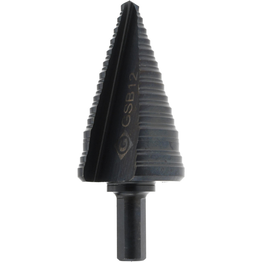 Greenlee GSB12 Multi-Hole Step Bit 3/8" Shank Dia, Steel, 15 Hole Sizes