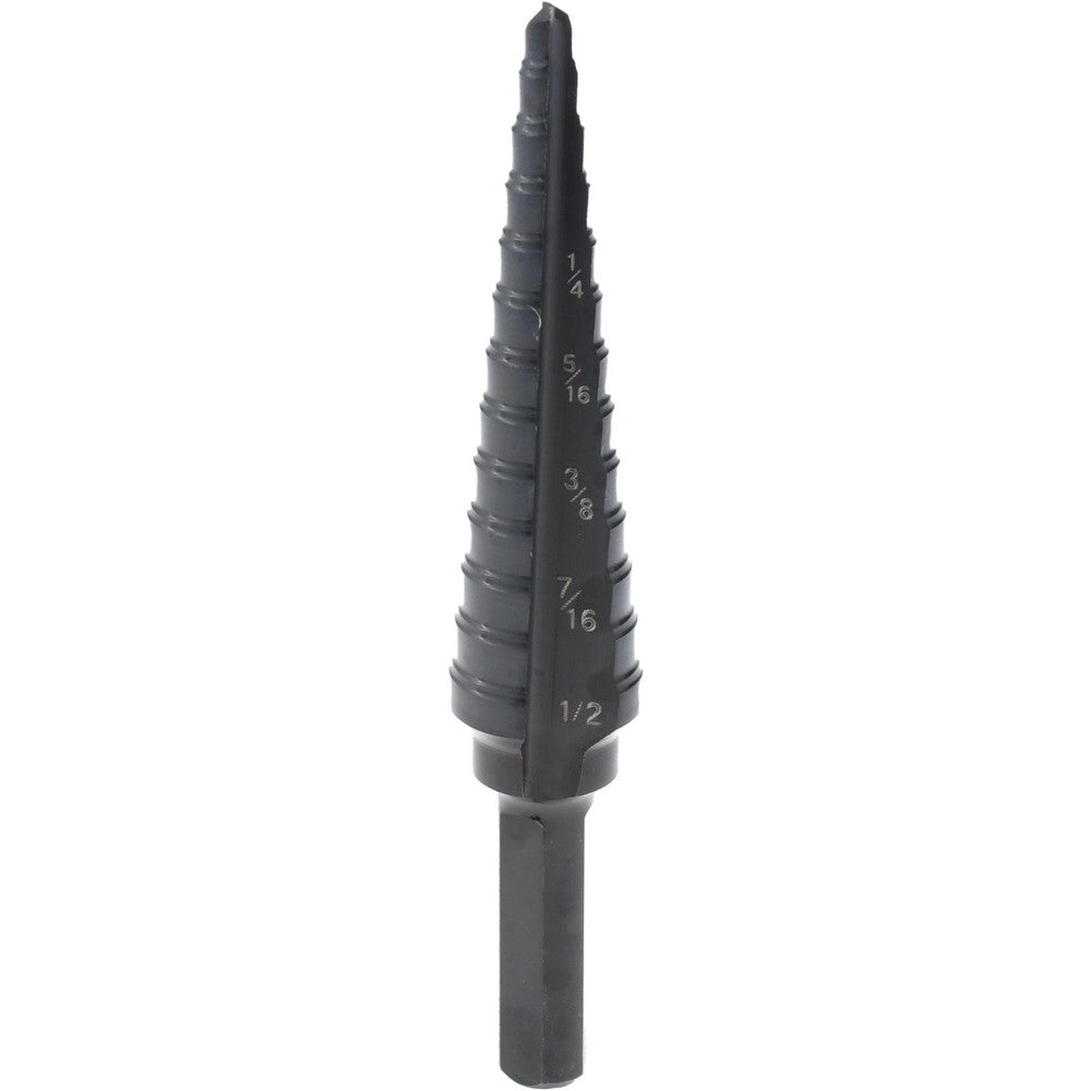 Greenlee GSB01 Multi-Hole Step Bit 1/4" Shank Dia, Steel, 13 Hole Sizes