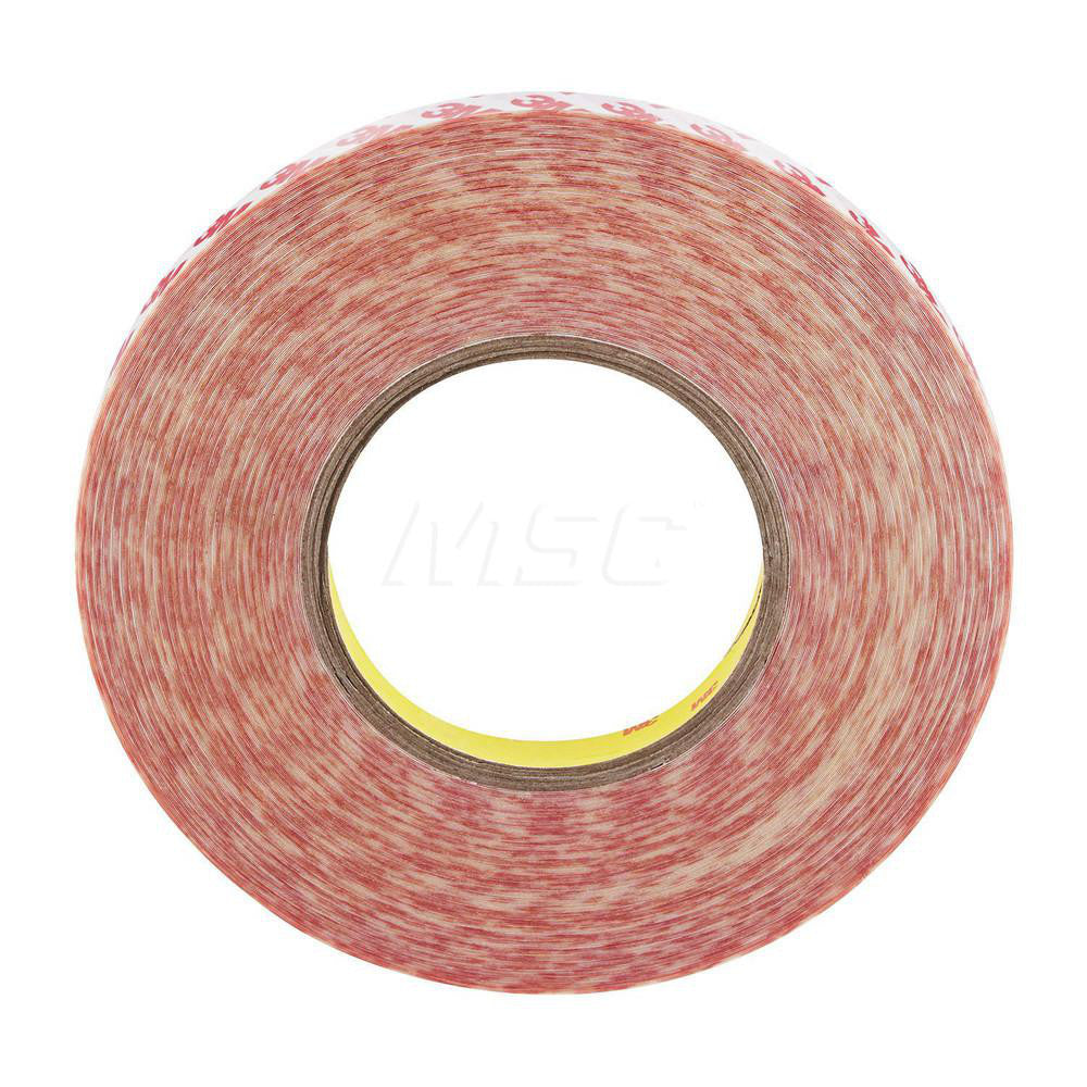 3M 7100226020 Clear Double-Sided Acrylic Tape 1/2" Wide, Acrylic Adhesive