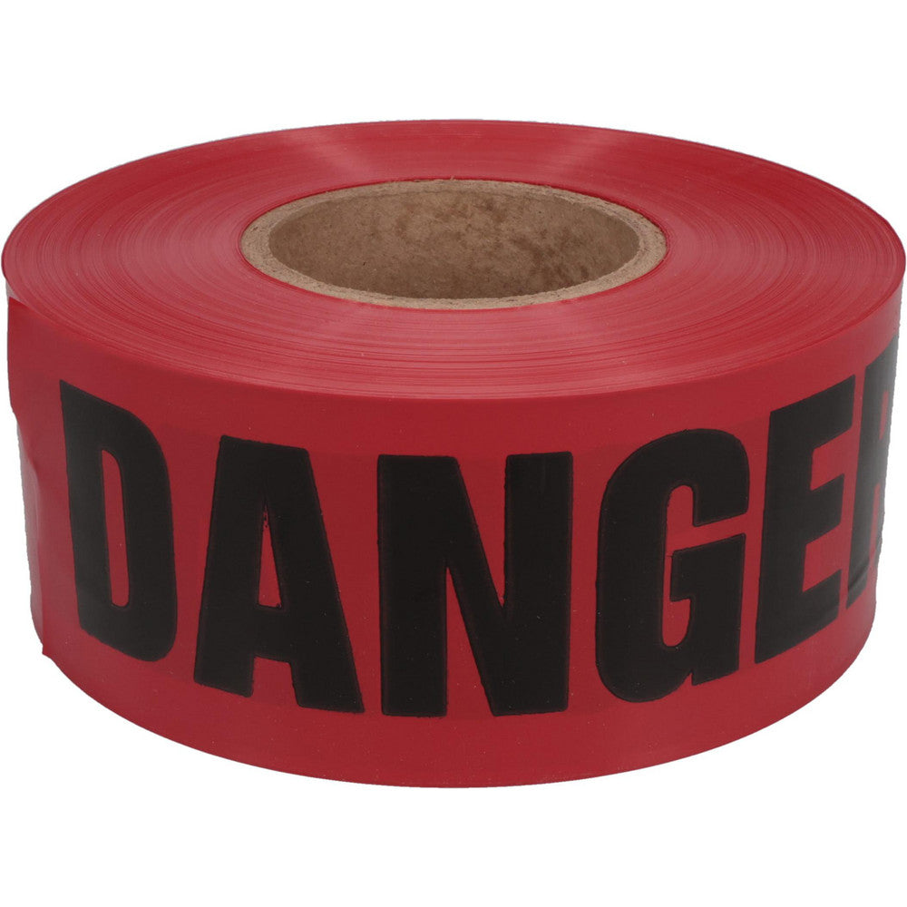 Value Collection T968DDD Barricade & Flagging Tape Tape Type Barricade  Legend Danger  Material Polyethylene  Thickness (mil) 3  Overall Length 1000.00ft  Roll Length (Feet) 1000