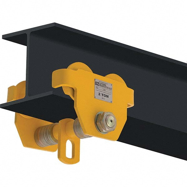 OZ Lifting Products OZ2PBT Trolleys Type Beam  Maximum Flange Width 12 (Inch) Maximum Flange Width (Decimal Inch) 12.0000  Minimum Flange Width (Decimal Inch) 3.4600  Minimum Radius (Inch) 3.6000  Flange Width (Inch) 3.46 to 12