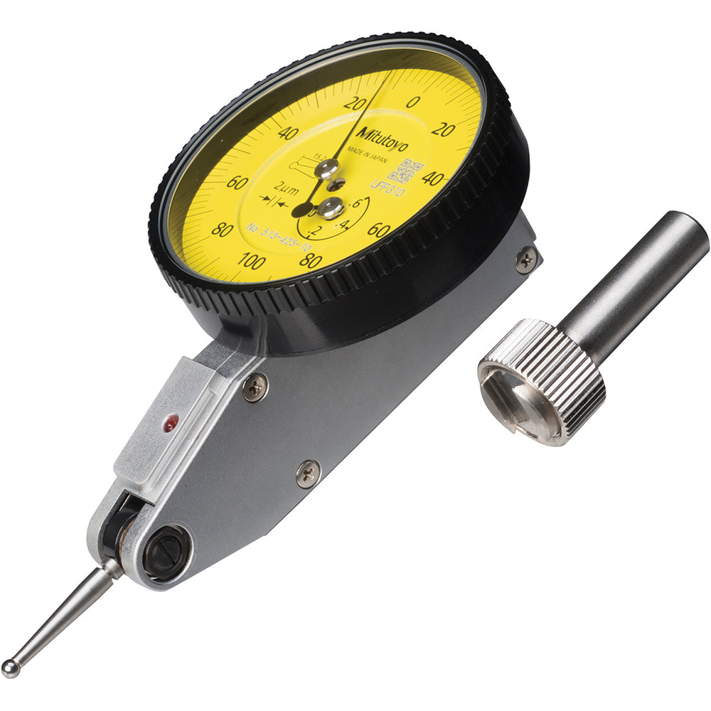 Mitutoyo 513-425-10E Dial Test Indicator 0.70 mm Max, 0-100-0 Dial Reading, 7.00 microm Accuracy
