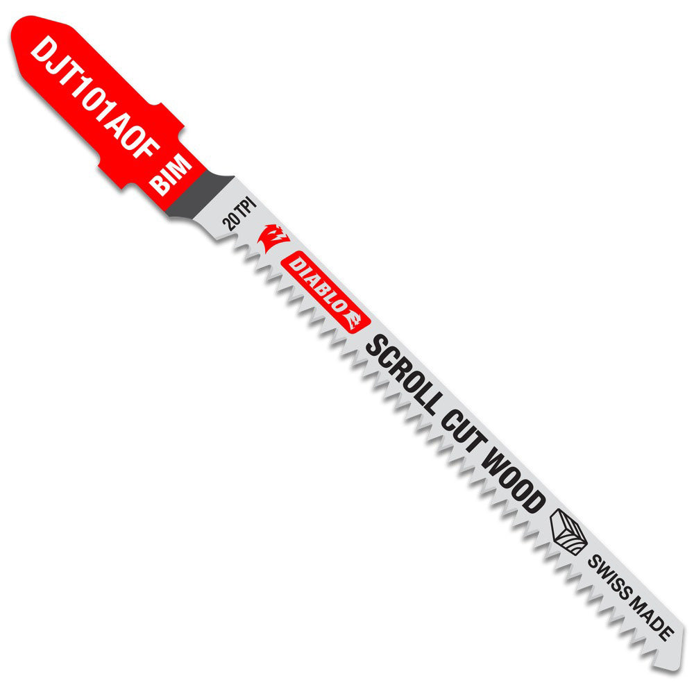 DIABLO DJT101AOF5 Jigsaw Blade Bi-Metal, 20 TPI, 6.69" Blade Thickness, 6.69" Blade Width