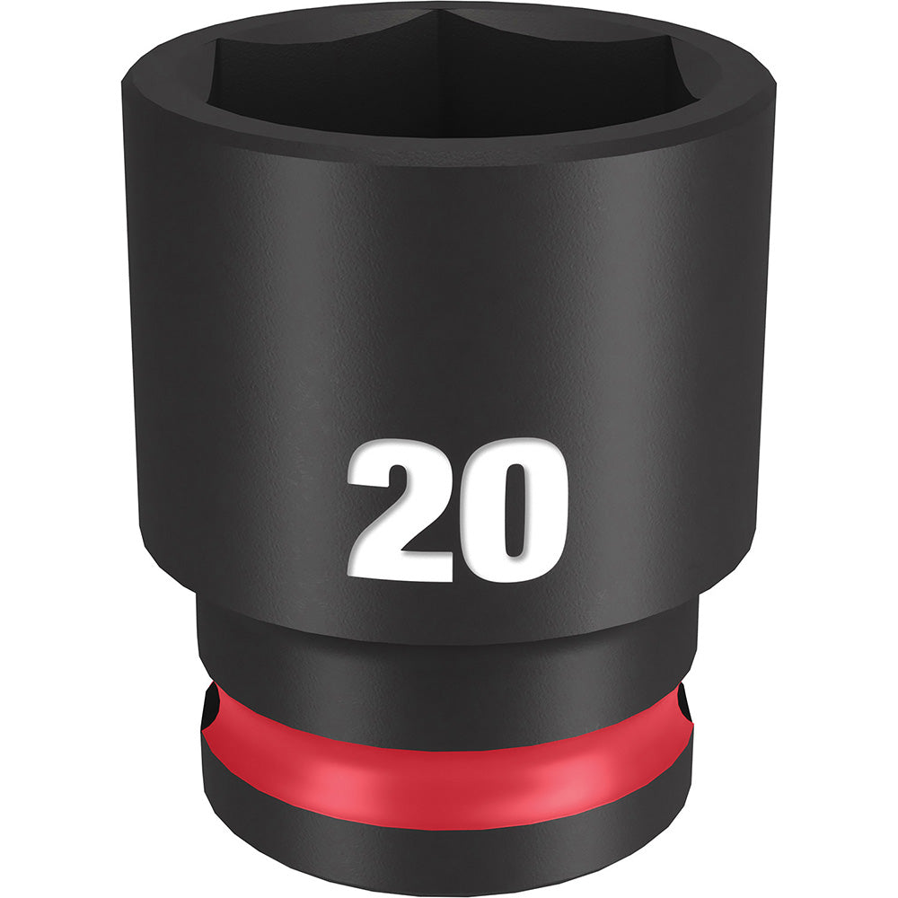 Milwaukee Tool 49-66-6737 Impact Socket 3/8" Drive, 20mm Socket, Hex Drive