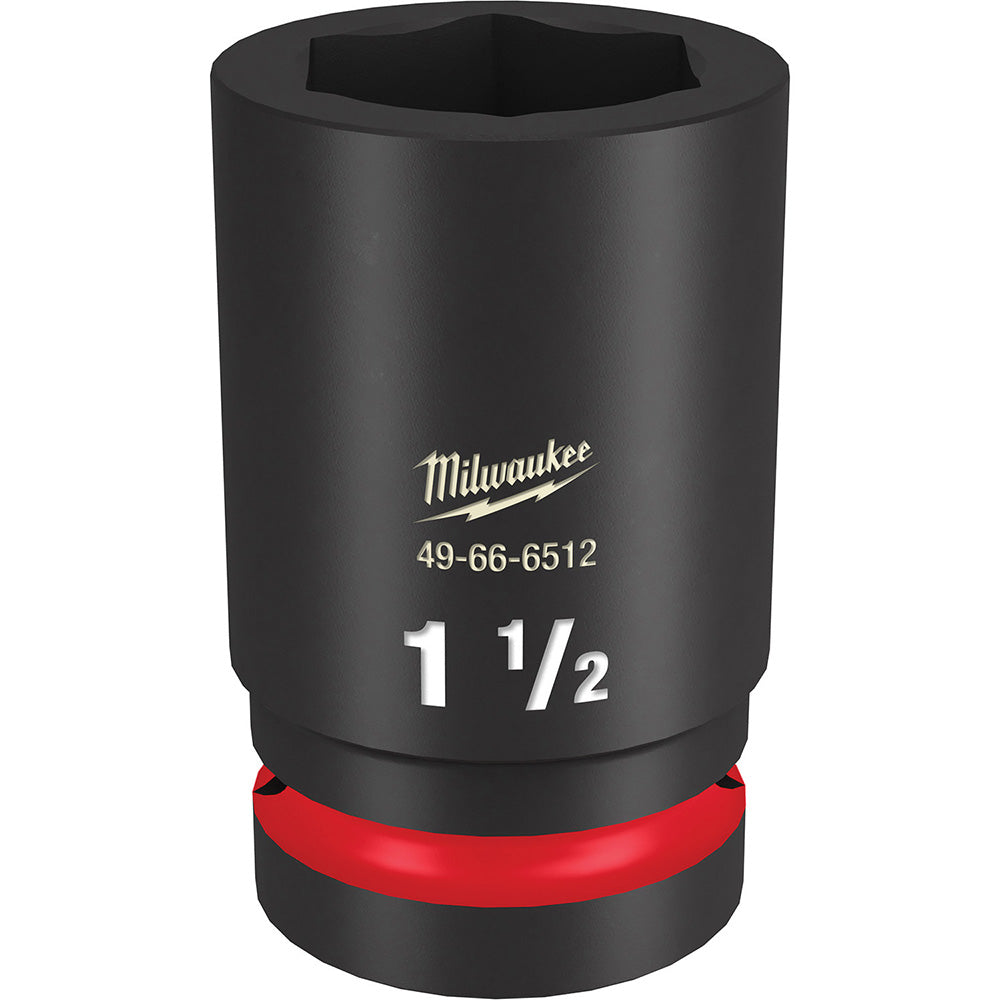 Milwaukee Tool 49-66-6512 Impact Socket 1" Drive, 1-1/2" Socket, Hex Drive