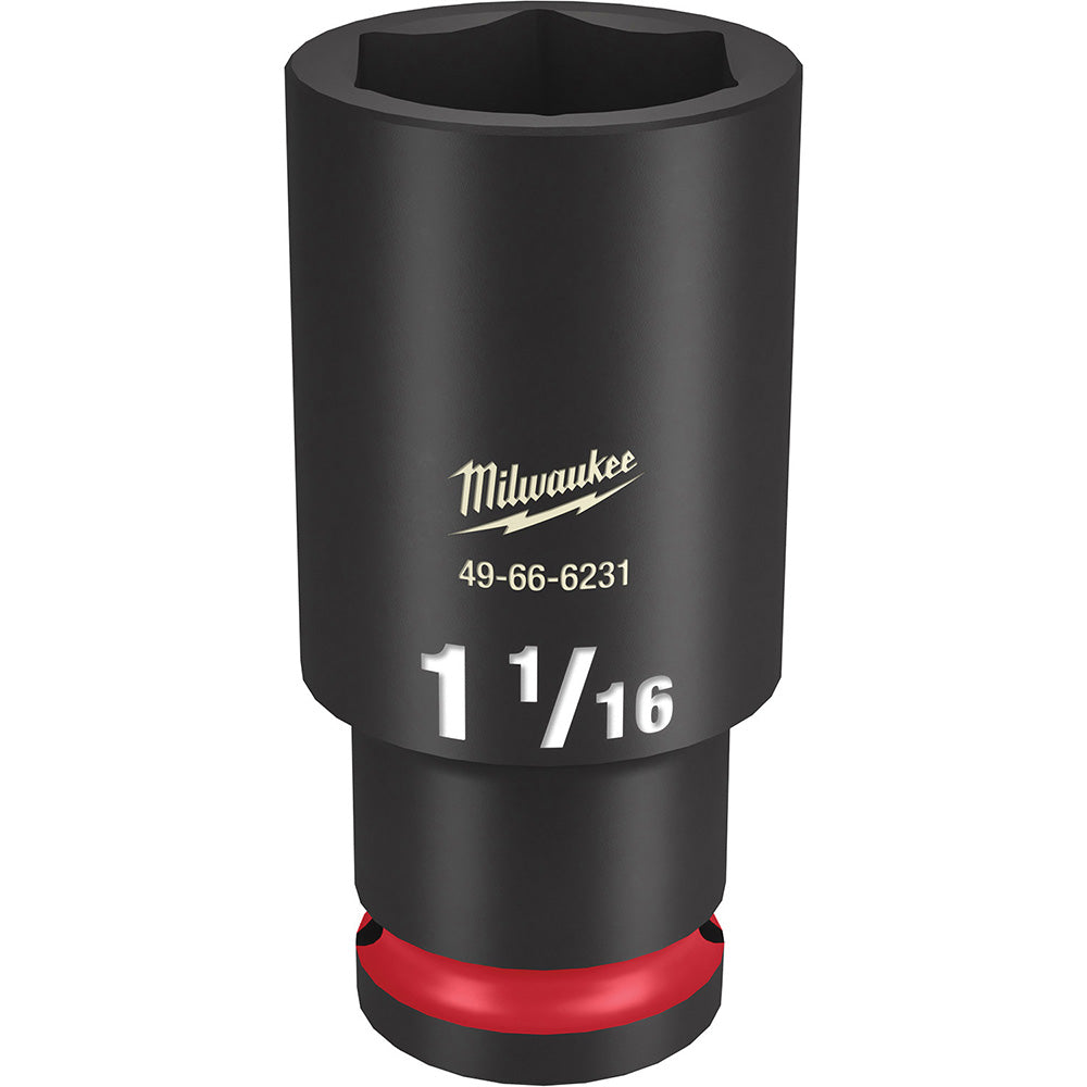Milwaukee Tool 49-66-6231 Impact Socket 1/2" Drive, 1-1/16" Socket, Hex Drive