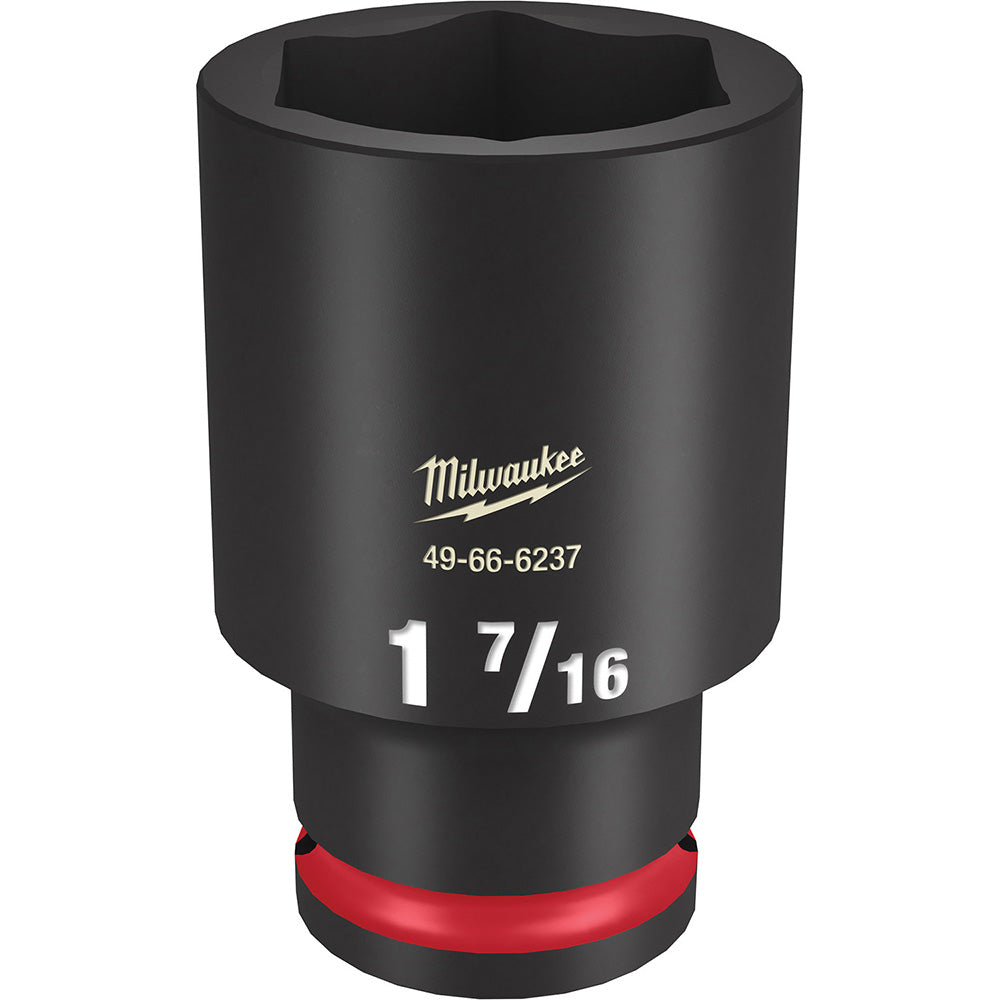 Milwaukee Tool 49-66-6237 Impact Socket 1/2" Drive, 1-7/16" Socket, Hex Drive