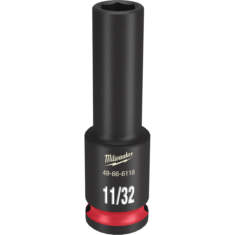 Milwaukee Tool 49-66-6118 Impact Socket 3/8" Drive, 11/32" Socket, Hex Drive