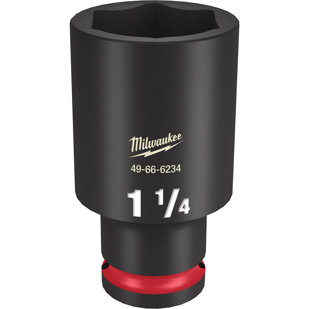 Milwaukee Tool 49-66-6234 Impact Socket 1/2" Drive, 1-1/4" Socket, Hex Drive