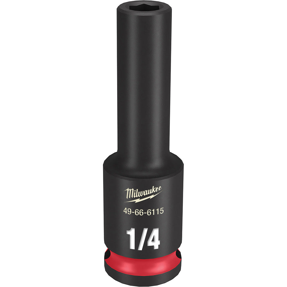 Milwaukee Tool 49-66-6115 Impact Socket 3/8" Drive, 1/4" Socket, Hex Drive