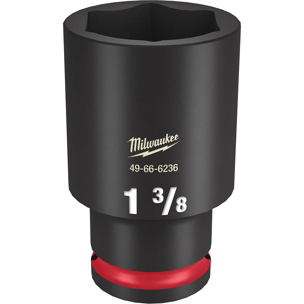 Milwaukee Tool 49-66-6236 Impact Socket 1/2" Drive, 1-3/8" Socket, Hex Drive