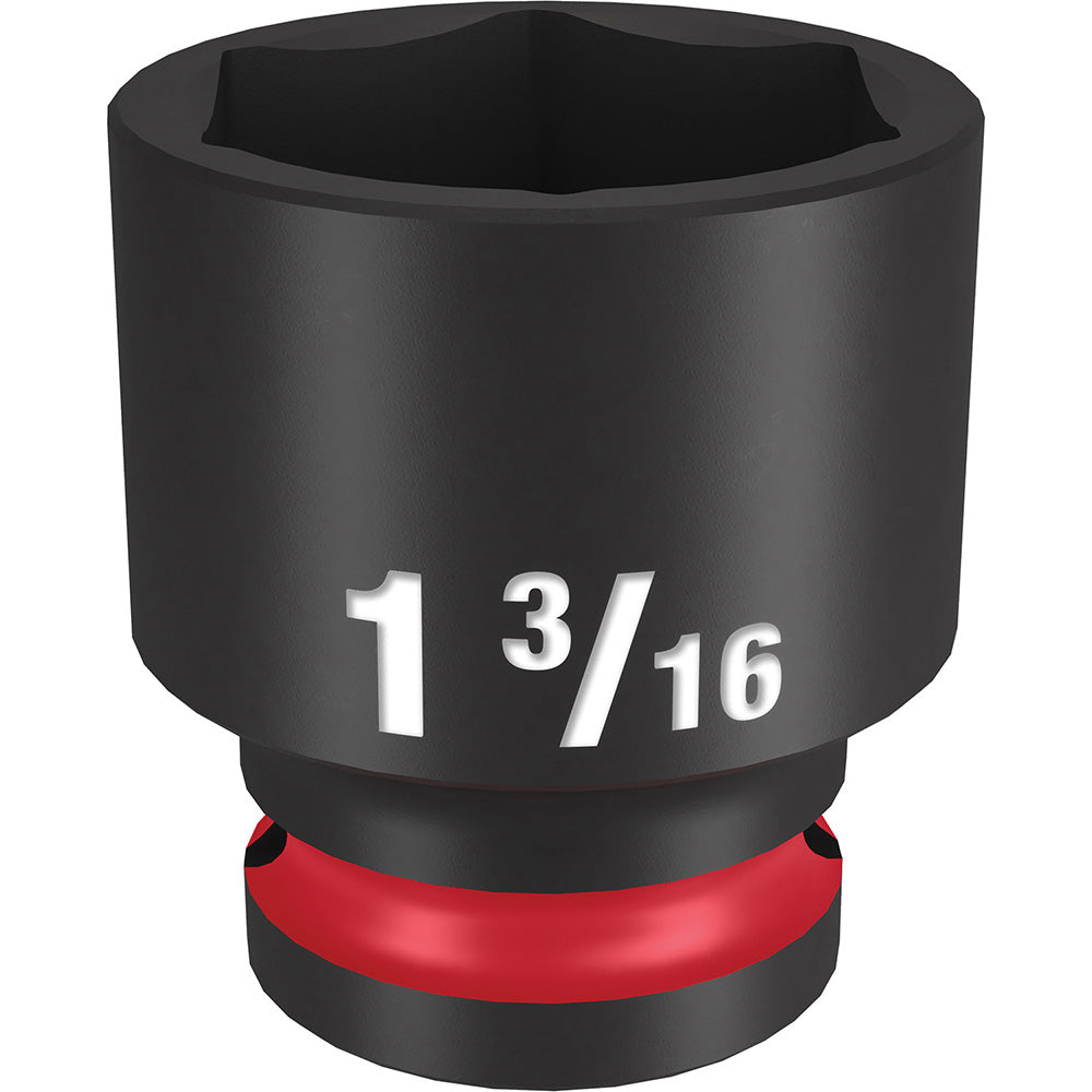 Milwaukee Tool 49-66-6213 Impact Socket 1/2" Drive, 1-3/16" Socket, Hex Drive