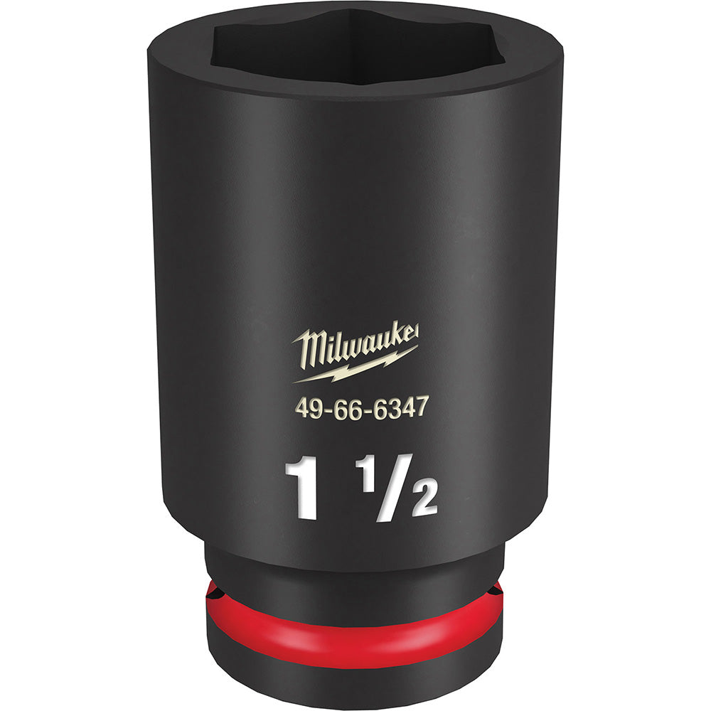 Milwaukee Tool 49-66-6347 Impact Socket 3/4" Drive, 1-1/2" Socket, Hex Drive
