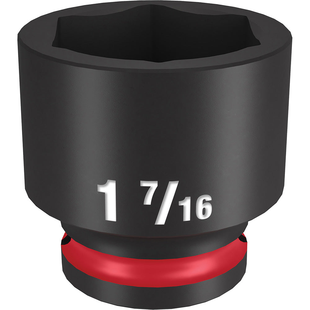 Milwaukee Tool 49-66-6217 Impact Socket 1/2" Drive, 1-7/16" Socket, Hex Drive