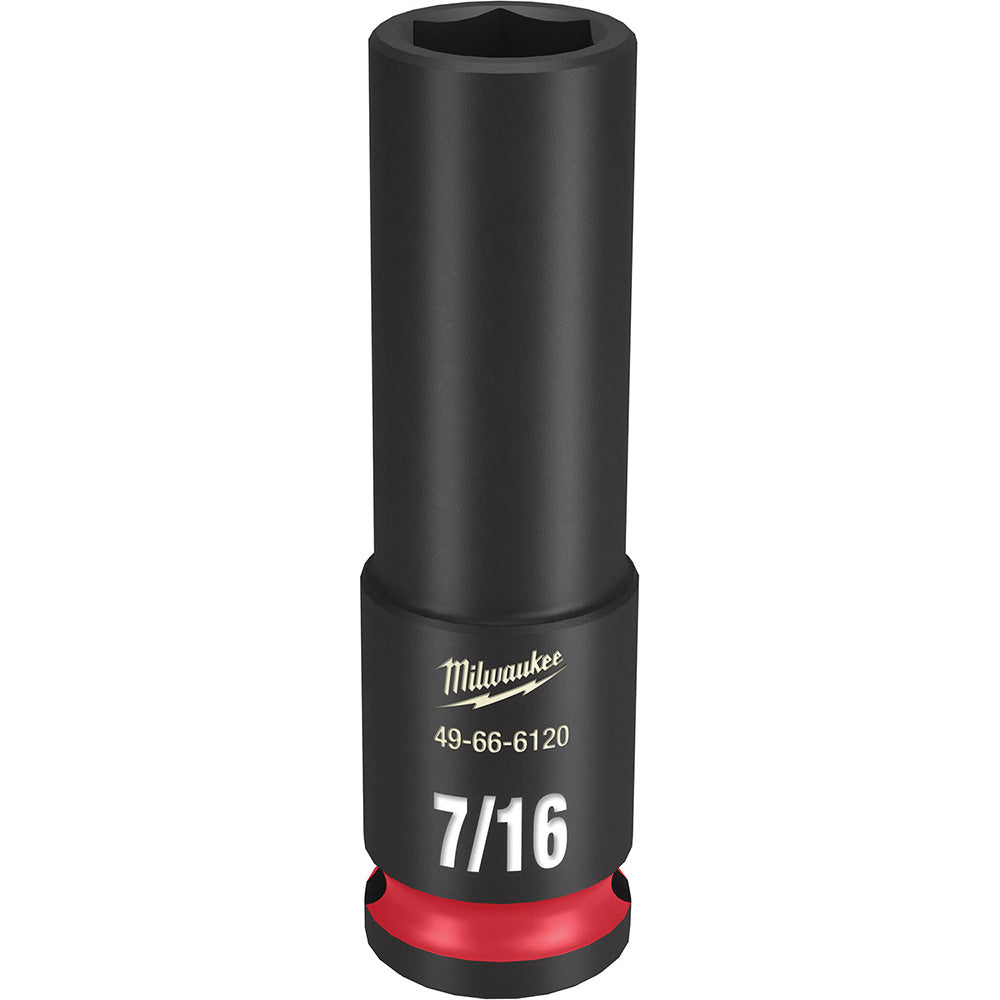 Milwaukee Tool 49-66-6120 Impact Socket 3/8" Drive, 7/16" Socket, Hex Drive