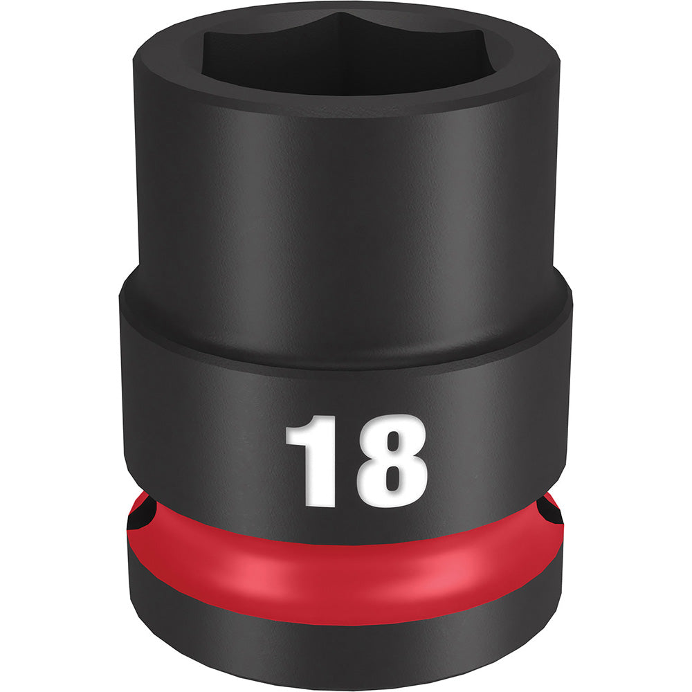 Milwaukee Tool 49-66-6250 Impact Socket 1/2" Drive, 18mm Socket, Hex Drive