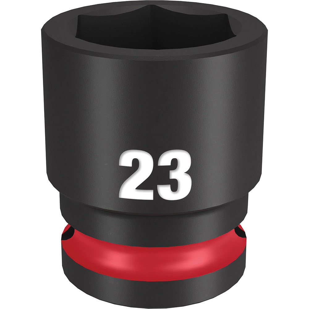 Milwaukee Tool 49-66-6255 Impact Socket 1/2" Drive, 23mm Socket, Hex Drive