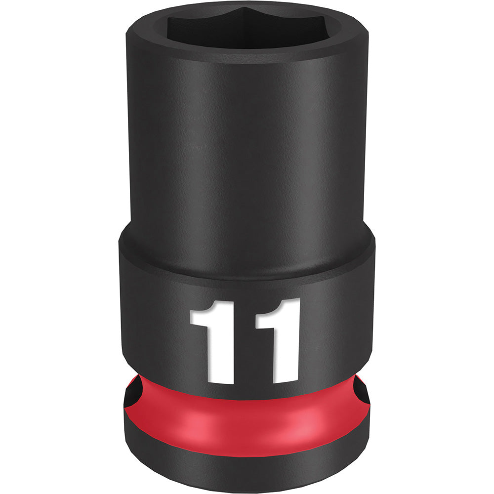 Milwaukee Tool 49-66-6135 Impact Socket 3/8" Drive, 11mm Socket, Hex Drive