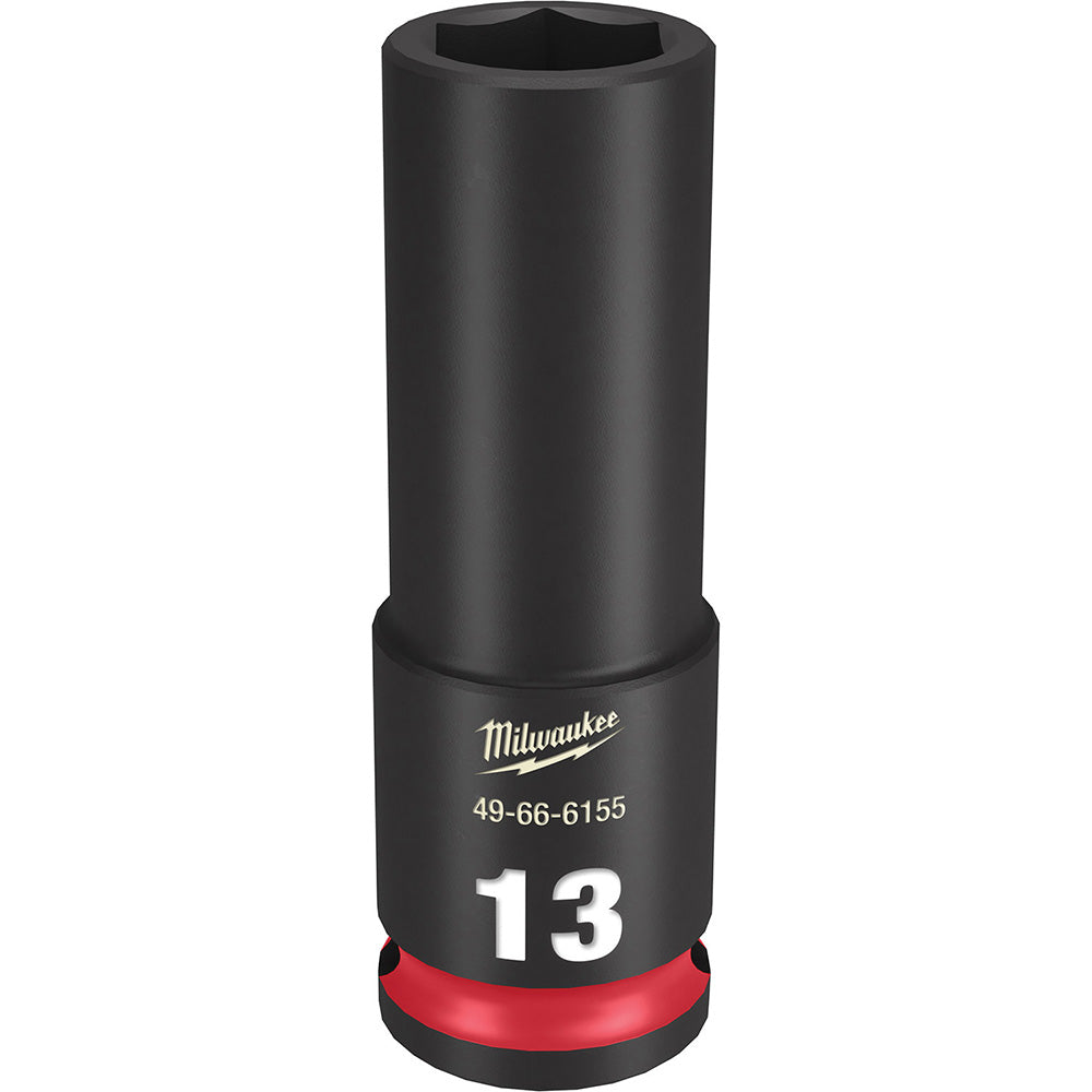 Milwaukee Tool 49-66-6155 Impact Socket 3/8" Drive, 13mm Socket, Hex Drive