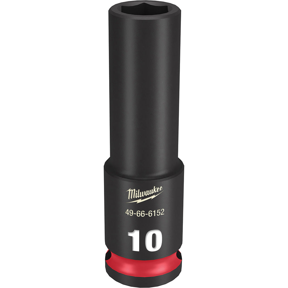 Milwaukee Tool 49-66-6152 Impact Socket 3/8" Drive, 10mm Socket, Hex Drive