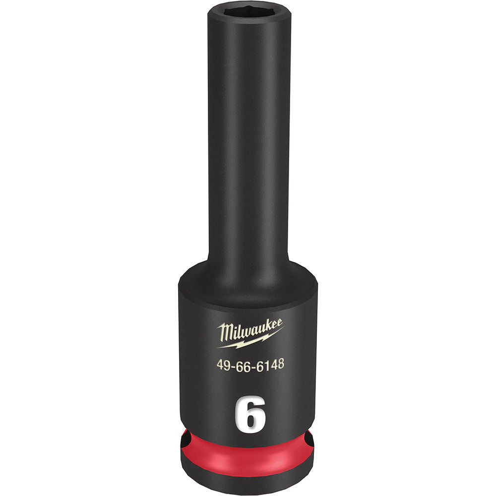 Milwaukee Tool 49-66-6148 Impact Socket 3/8" Drive, 6mm Socket, Hex Drive