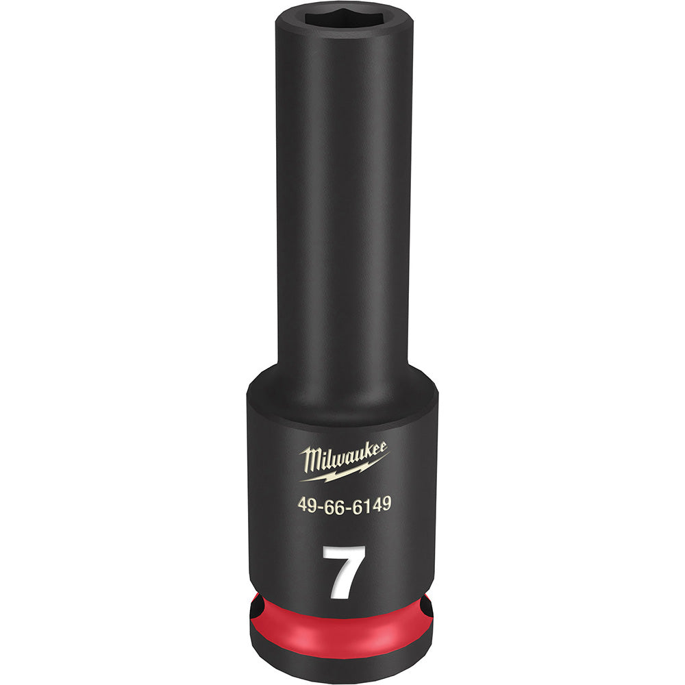 Milwaukee Tool 49-66-6149 Impact Socket 3/8" Drive, 7mm Socket, Hex Drive