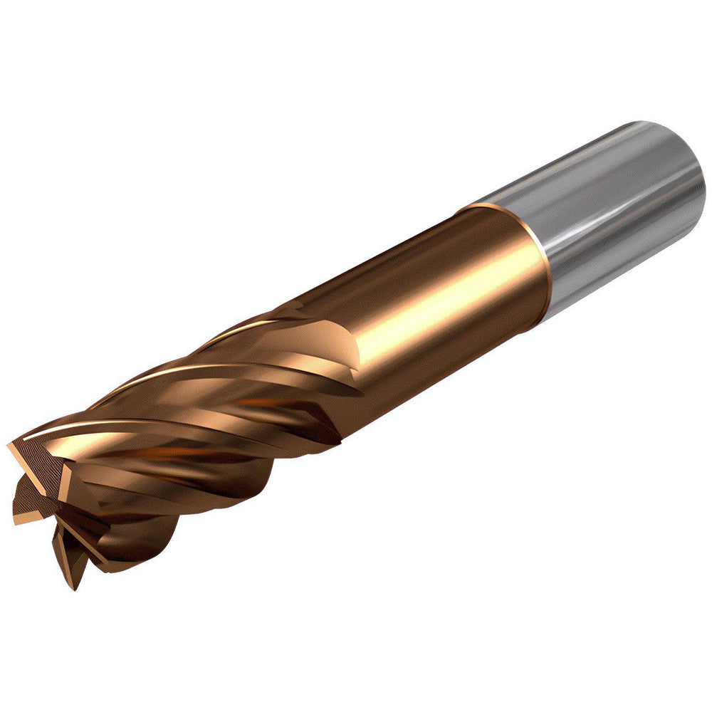Iscar 3398489 Corner Radius End Mill 5/8" Dia, 3" LOC, 0.1250" Radius, 5 Flute, Solid Carbide