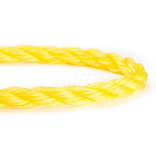 Orion Cordage 510080-00600-111 Rope Rope Construction 3 Strand Twisted  Material Polypropylene  Work Load Limit 60lb  Color Yellow  Maximum Temperature (F) ( - 0 Decimals) 330.000  Breaking Strength 843.000