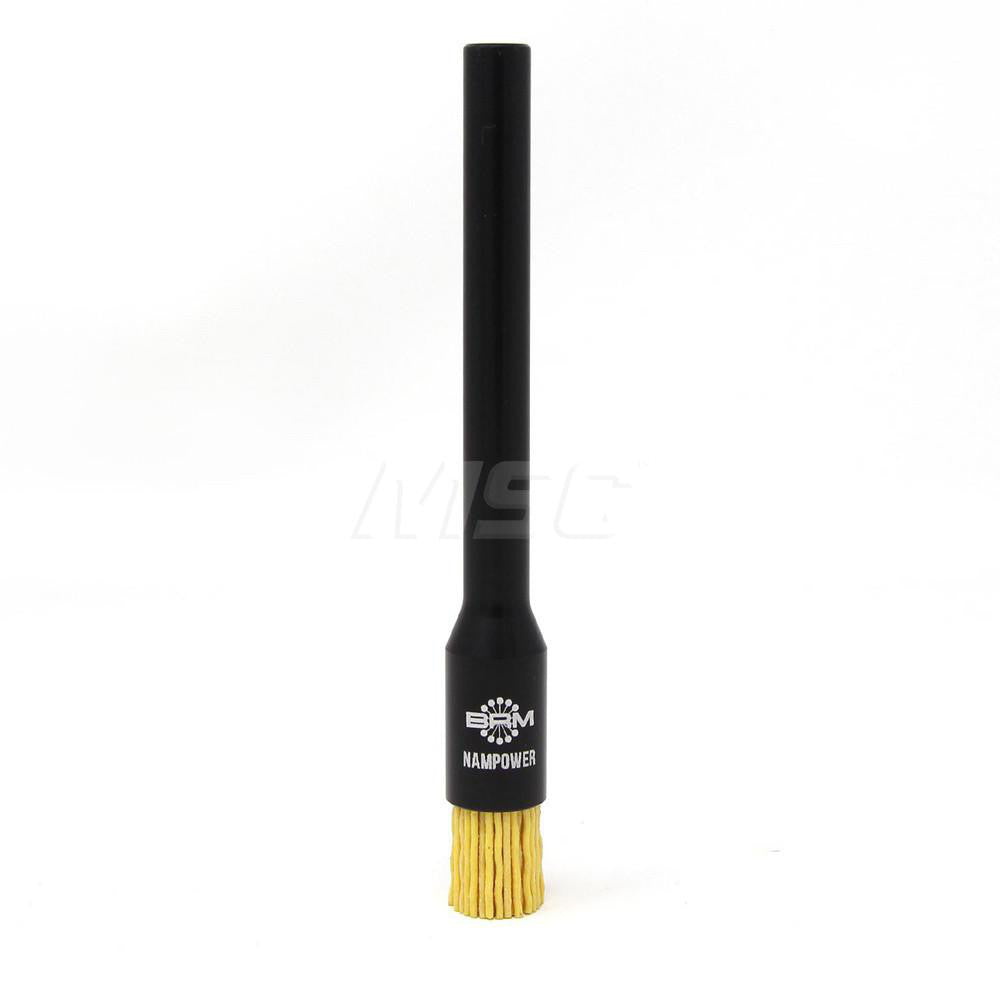 Brush Research Mfg. AEB1258120 End Brushes 1/2" Dia, 0.04" Wire Dia, Ceramic & Nylon, Crimped Wire