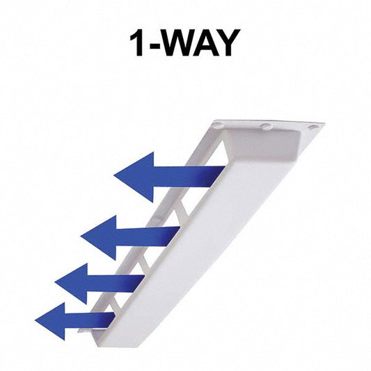 Elima-Draft ELMDCOML1DF4325 Registers & Diffusers Type Air Deflector Vent Cover  Style Linear 1 Way  Material Plastic  Width (Decimal Inch - 4 Decimals) 48  Product Service Code 5120  Height 2-3/4