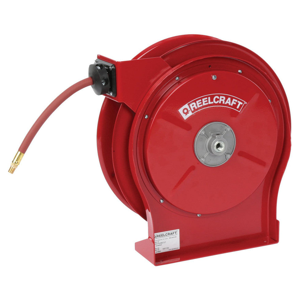 Reelcraft A5850 OLP Hose Reel with Hose 1/2" ID Hose x 50', Spring Retractable